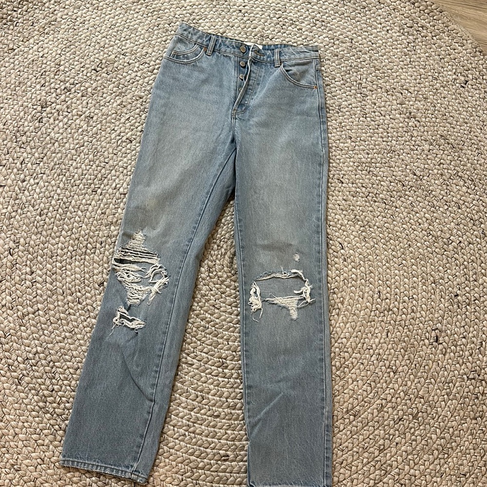 ROLLAS high rise jeans